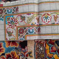 نقشه قالی ۹ متری گلی|فرش|آران و بیدگل, |دیوار