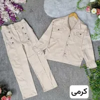 ست دخترانه بسیار شیک جنس کتان کش (بنگال)|لباس|قم, آذر (نکویی)|دیوار