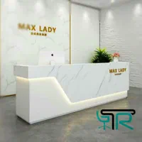میز دفترکار پایه فلزی استیل/نیمست کمجا/کانتر پست