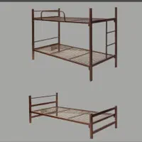 ۵۰عدد تخت فلزی دوطبقه آماده ارسال دوطبقه ۵ملیون|تخت و سرویس خواب|زنجان, |دیوار