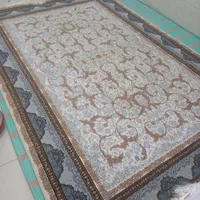 فرش ۷۰۰شانه لوتوس کرم طلاکوب