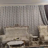 پرده حریر و دستک هاش