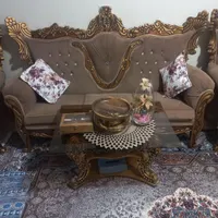مبل ۷نفره سالم بدونه کوچک ترین ایراد با جلو مبلی|مبلمان خانگی و میز عسلی|رباط‌کریم, |دیوار
