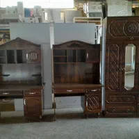 میز تحریر کتابخانه ای آنتیک طلایی|میز تحریر و کامپیوتر|اردبیل, |دیوار