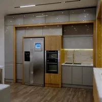 کابینت آشپزخانه روکش چوب هایگلاس ام‌دی اف مدرن|مصالح و تجهیزات ساختمان|مشهد, شهید فرامرز عباسی|دیوار