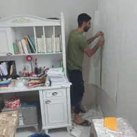 نصب کاغذ دیواری رولی 100|خدمات پیشه و مهارت|اهواز, شریعتی جنوبی|دیوار