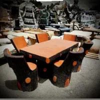 میز صندلی نیمکت آبنما بتنی گلدان باربیکیو سنگین|کافی‌شاپ و رستوران|ایلام, |دیوار