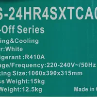 کولرگازی 24هزار هایسنس مدل AS-24HR4SXTCA01|کولر گازی و فن‌کوئل|مشهد, شهرک رازی (شهرک غرب)|دیوار