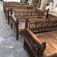 تخت سنتی چوبی|مبلمان خانگی و میز عسلی|قم, بنیاد|دیوار