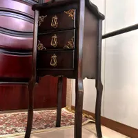 میز تلفن سه کشویی پایه بلند