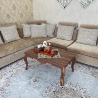 فروش مبل راحتی تهران مدل ال ۷نفره با میزناهارخوری|مبلمان خانگی و میز عسلی|گرگان, |دیوار