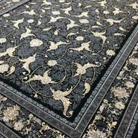 فرش الماس نقره ای بدون ترنج|فرش|کرمان, |دیوار