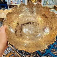 سرویس پذیرایی برنجی اصلی مناسب جهیزیه،پرکار سنگین|ظروف سرو و پذیرایی|مشهد, چهارباغ|دیوار