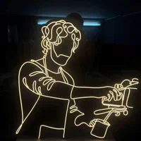 ساخت انواع تابلو نئون با طرح دلخواه|ریسه و چراغ تزئینی|اصفهان, سودان|دیوار