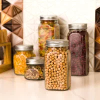 شیشه حبوبات بانکه جا حبوباتی|ظروف نگهدارنده، پلاستیکی، یک‌بارمصرف|قم, امامزاده ابراهیم|دیوار