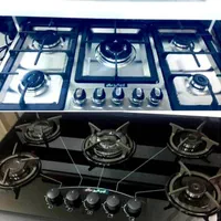 اجاق گاز ۵شعله صفحه شیشه رومیزی مدل M8|اجاق گاز و لوازم برقی پخت‌وپز|رشت, رشتیان|دیوار