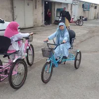 سه چرخه پرنیان صورتی|دوچرخه، اسکیت، اسکوتر|فردیس, منظریه|دیوار