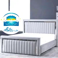 تخت خواب دو نفره حاجی پور(تختخواب۲دونفره)تشک برمن