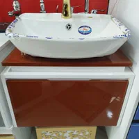 روشویی کابینتی و سنگی و توالت فرنگی|مصالح و تجهیزات ساختمان|قرچک, |دیوار