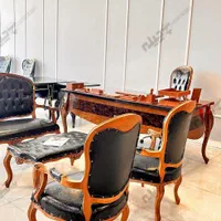 مبلمان اداری میز مدیریت رویال پولیشی نیم ست کلاسیک|دفتر کار|تهران, فاطمی|دیوار