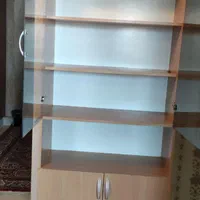 کتابخانه شیک با طبقه و درب شیشه ای  وکمد|کتابخانه، شلف، قفسه‌های دیواری|اصفهان, عسگریه|دیوار