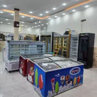 ویترینی یخچال ایستاده فریزر صندوقی بستنی & ترازو
