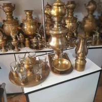 سماور زغالی شب برنجی ذغالی  گازی سماوری منقل|سماور، چای‌ساز، قهوه‌ساز|قزوین, |دیوار