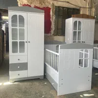 تخت کودک کلبه|تخت و سرویس خواب|چهاردانگه (تهران), |دیوار