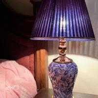 چراغ خواب با پایه ی سرامیکی کنده کاری|چراغ خواب و آباژور|تهران, الهیه|دیوار