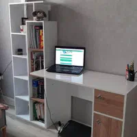 میز تحریر و کتابخانه طرح سام|میز تحریر و کامپیوتر|شیراز, تندگویان|دیوار