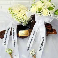 گل داماد و دسته گل عروس مچبند تاجگل|گل مصنوعی|مشهد, شهید مطهری|دیوار