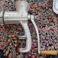 ۵ الویه خوری استیل و ۱ چرخ گوشت قدیمی برنده ملله|کلکسیون اشیاء عتیقه|ری, سیزده آبان|دیوار