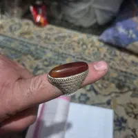 انگشتر عقیق نقره رکاب کاردست امین بادومی آینه کاری|جواهرات|تهران, خرمشهر|دیوار