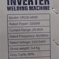 اینورترهای جوشکاری 200 آمپرمینی و مدلVR200-TURBO|ابزارآلات|رشت, پل تالشان|دیوار