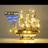 ماکت کشتی چوبی بزرگ مجسمه کشتی کوچک دکوری کشتی|مجسمه، تندیس، ماکت|کرج, شهرک آسمان|دیوار