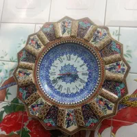 ساعت خاتم‌کاری ومیناکاری شده|صنایع دستی و سایر لوازم تزئینی|اصفهان, سروشبادران|دیوار
