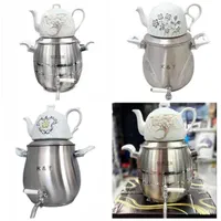 کتری قوری چدن مارک سیلزر آلمانی 6لیتری استیل برآق