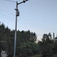 نصب دکل مهاری و دوربین مداربسته و برج نور