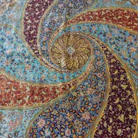 فرش دستباف 2/5 * 2/5 تک تمام ابریشم قم|فرش|مشهد, امام رضا (ع)|دیوار