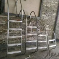 نرده  استیل حفاظ راهپله اجرا چوبی پله طرح دار|مصالح و تجهیزات ساختمان|قم, نیروگاه|دیوار