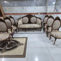 مبل سلطنتی ۹نفره تمام چوب راش مبلمان شاهان|مبلمان خانگی و میز عسلی|تبریز, |دیوار