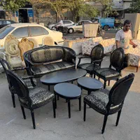 مبل ۷نفره کلاسیک پارچه شانل ترک|مبلمان خانگی و میز عسلی|تهران, دروازه شمیران|دیوار