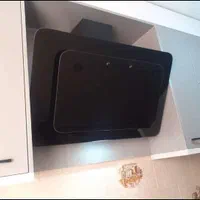 هود آشپزخانه مخفی/ مورب شیشه ای ، گاز و سینک|هود|پاکدشت, |دیوار