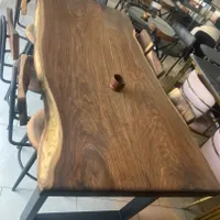 نهارخوری گردو ناهارخوری روستیک غذاخوری اسلب گردو|میز و صندلی غذاخوری|تهران, شهرک ولیعصر|دیوار