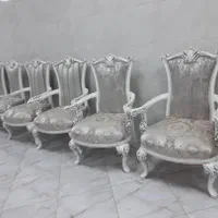 مبل استیل هفت نفره تمام چوب کلاسیک چپندر مصری|مبلمان خانگی و میز عسلی|رباط‌کریم, رباط‌کریم|دیوار
