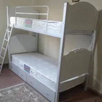 تخت دوطبقه فلزی و چوبی و تک نفره|تخت و سرویس خواب|ایلام, |دیوار