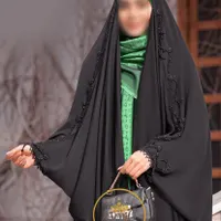چادر مشکی  کار شده و ساده کد qw45670