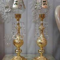شمعدان طرح چک کریستال|صنایع دستی و سایر لوازم تزئینی|تهران, دولاب|دیوار