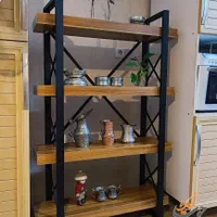 استند چوب و فلز طول 90 ارتفاع 142 عرض 30