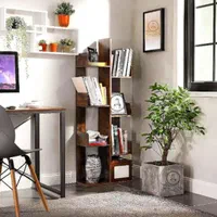 بوفه و کتابخانه مدل کاکتوس ۱ قهوه ای|کتابخانه، شلف، قفسههای دیواری|تبریز, |دیوار